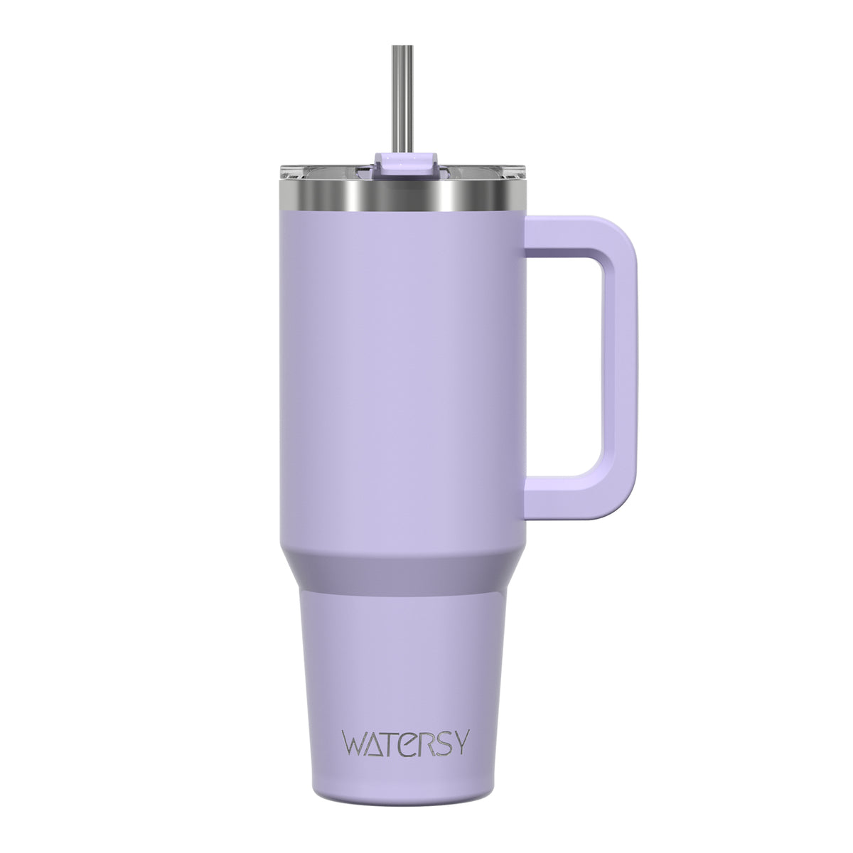 WATERSY 40oz Coffee Mug to Go Thermal Mug Double-Walled Stainless Steel Vacuum Leak-Proof Drinking Cup with Handle and Straw Thermal Tumbler